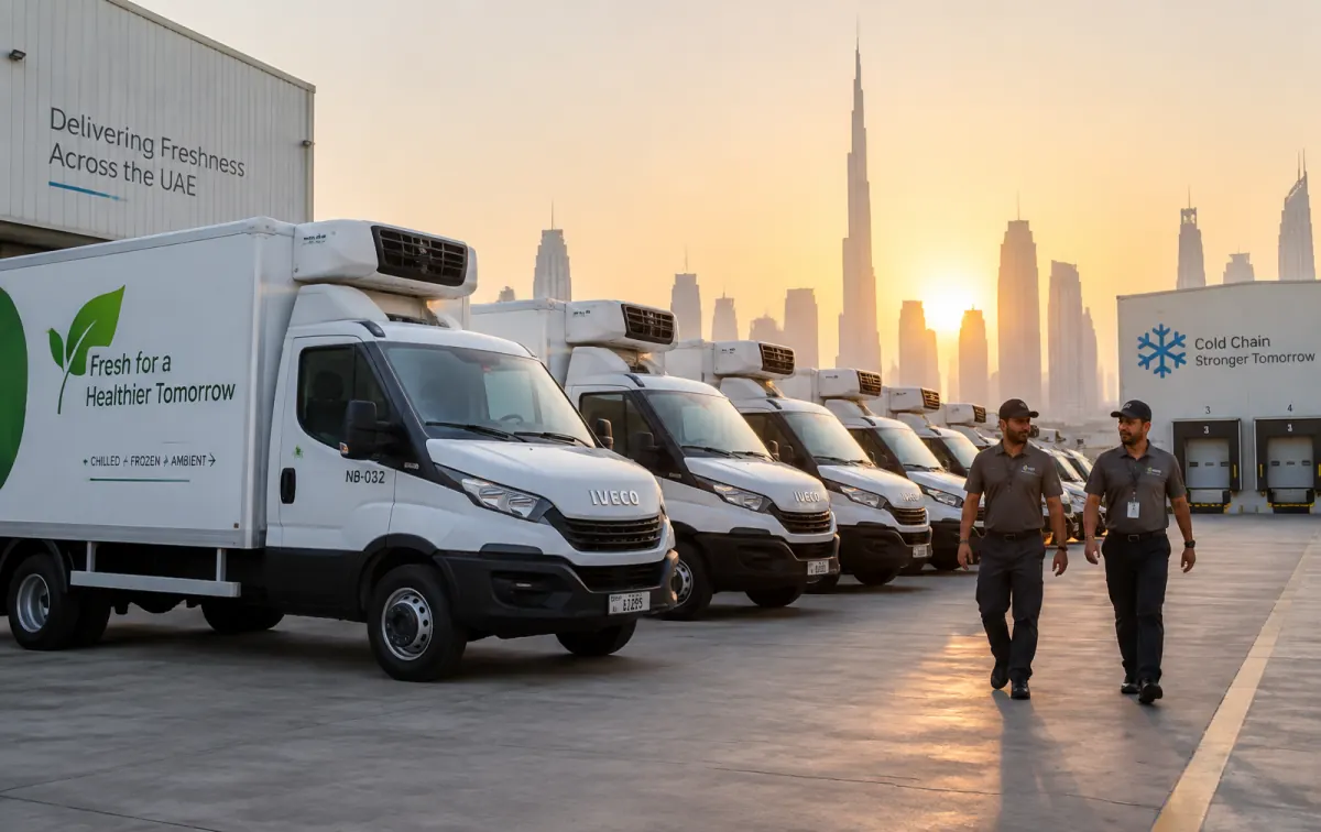 DegreeZero refrigerated fleet at the Dubai depot
