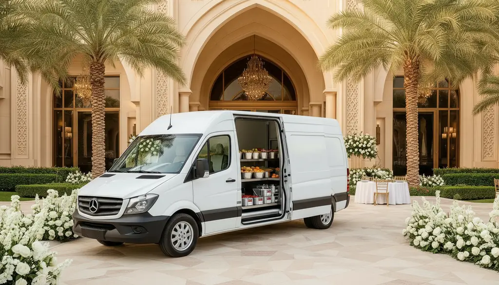 Event catering chiller van rental in Dubai