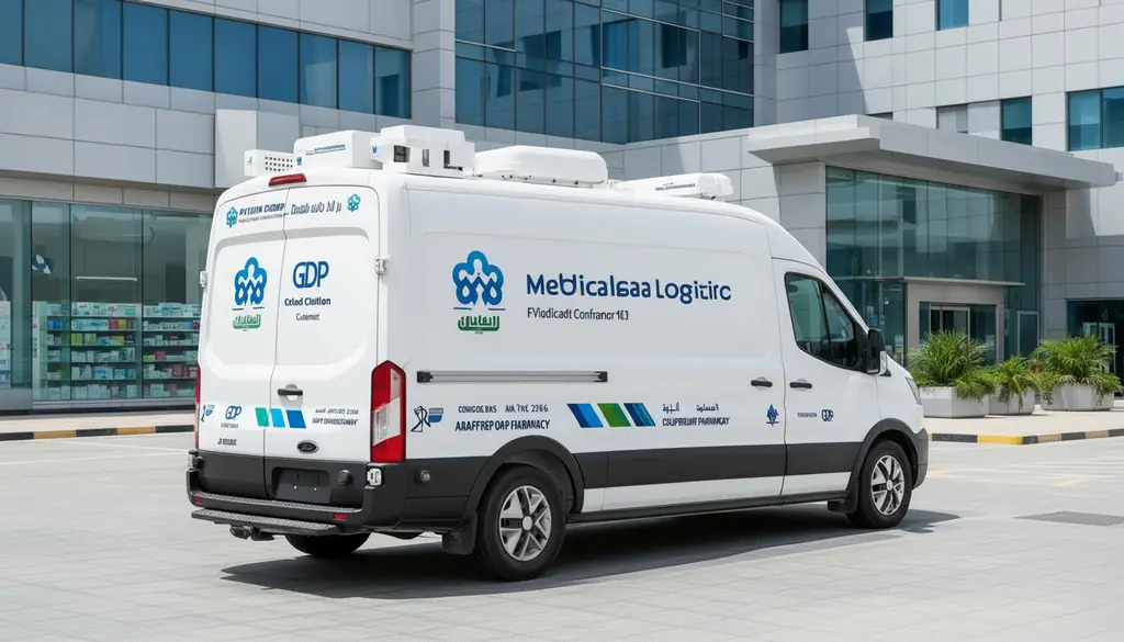 GDP-compliant pharma transport van rental in Dubai
