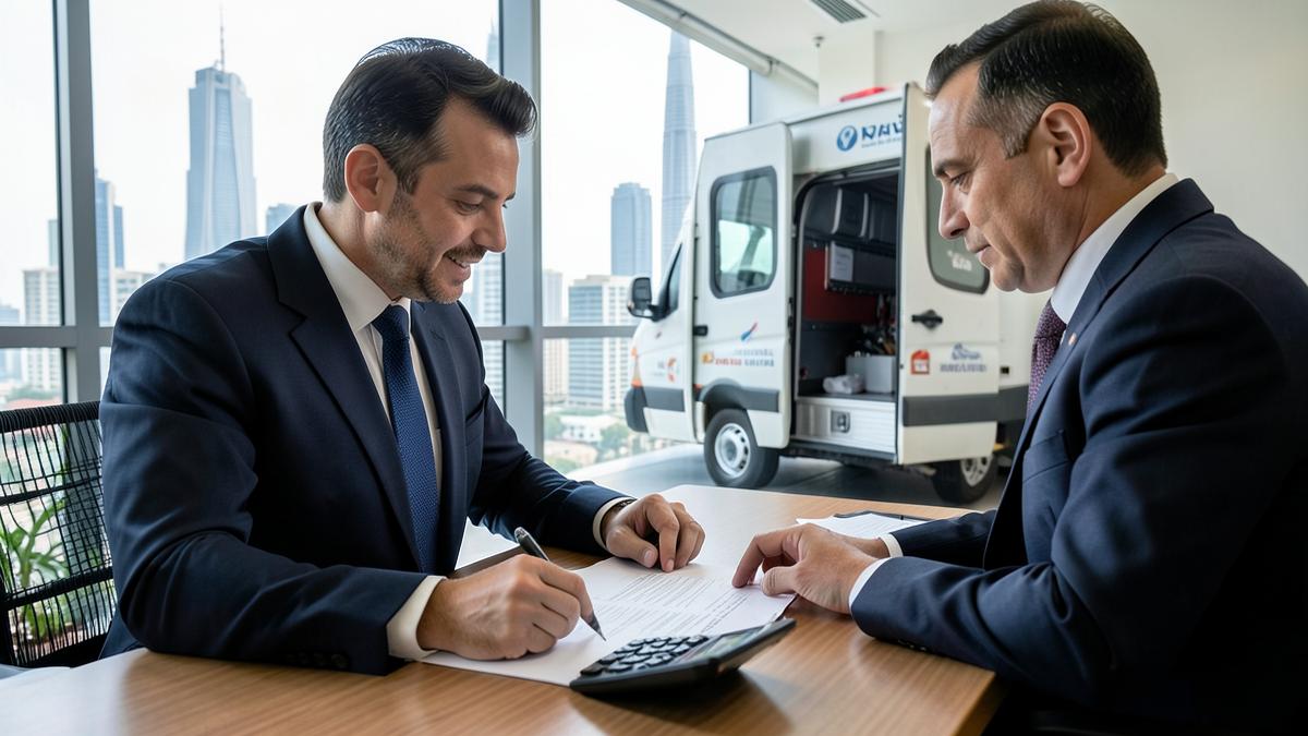 Chiller van rental cost breakdown in Dubai
