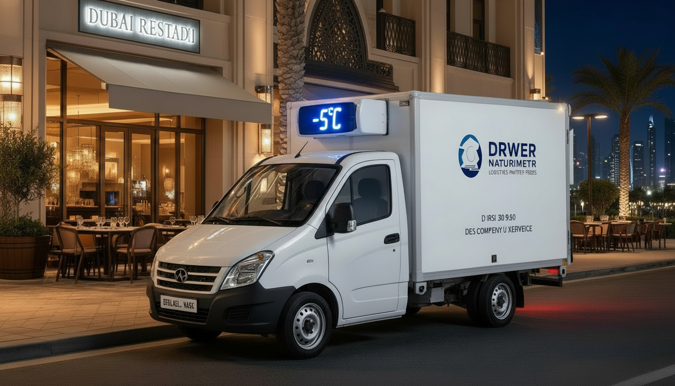 1-Ton Chiller Van for rent in Dubai – 0°C to +5°C temperature range